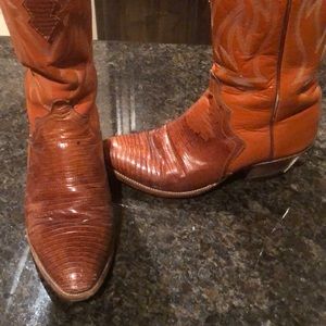 Nocona snake skin boots